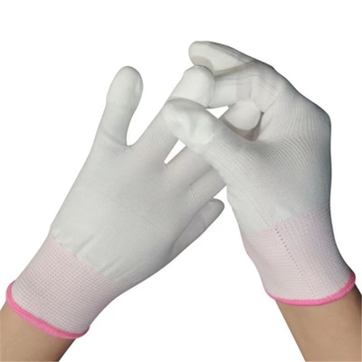 Nylon Working Anti Static Work Gloves 13 Gauge Seamless Carbon Fiber Top Fit ESD Gloves