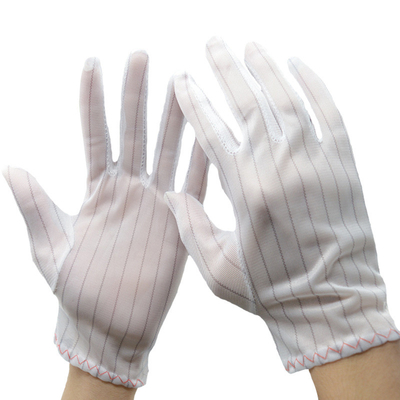 Sarung Tangan ESD Poliester Anti Statis Lint Free PVC Dotted ESD Gloves
