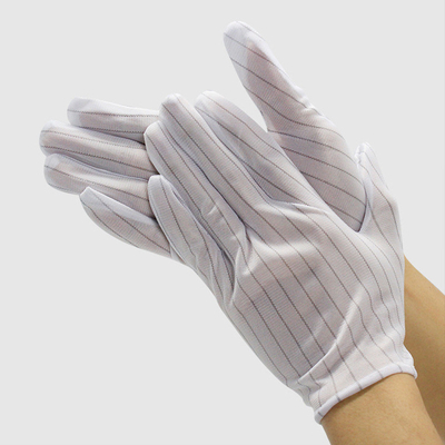 Sarung Tangan ESD Poliester Anti Statis Lint Free PVC Dotted ESD Gloves