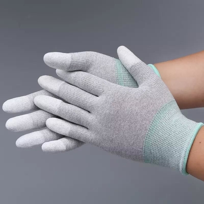 Cleanroom Bekerja Sarung Tangan Tahan Panas Anti Statis PU Dilapisi