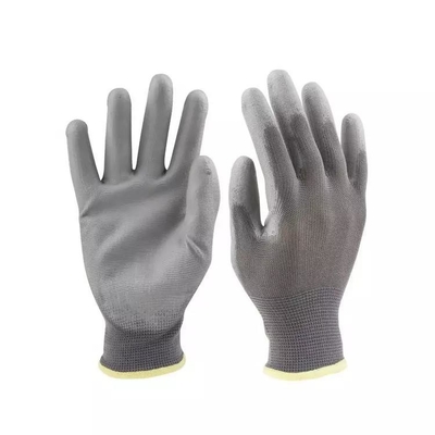 Nylon Rajutan Sarung Tangan Anti Elektrostatik PU Dilapisi Cleanroom Palm Fit Sarung Tangan Keselamatan ESD