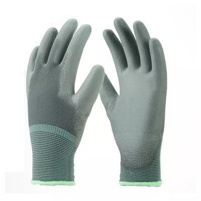 Nylon Rajutan Sarung Tangan Anti Elektrostatik PU Dilapisi Cleanroom Palm Fit Sarung Tangan Keselamatan ESD