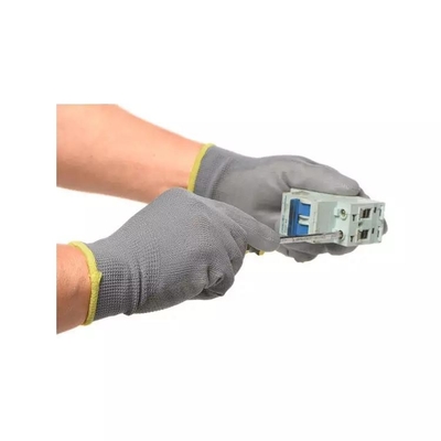 Sarung Tangan Antistatik Poliester Pu Dots Sarung Tangan Serat Karbon Cleanroom Esd Untuk Pabrik Elektronik