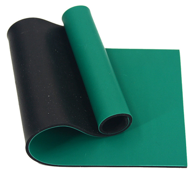 Tikar Karet ESD Biru Hitam Abu-abu Hijau Untuk Perakitan Elektronik 120cm X 90cm