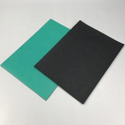 Biru Hijau Hitam 2mm 3mm Elektrostatik Kulit ESD Rubber Mat Untuk Meja Kerja