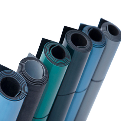 Tahan Lama Vinyl ESD Antistatik PVC Lantai Tikar Ukuran Disesuaikan Warna Biru