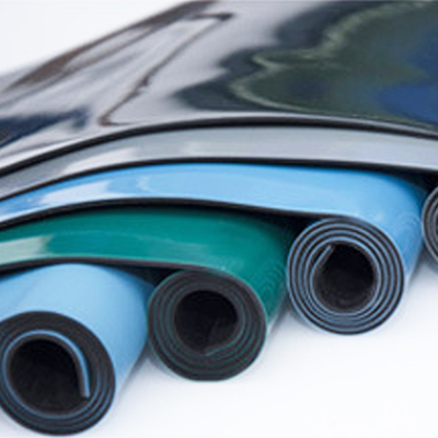 Tahan Lama Vinyl ESD Antistatik PVC Lantai Tikar Ukuran Disesuaikan Warna Biru