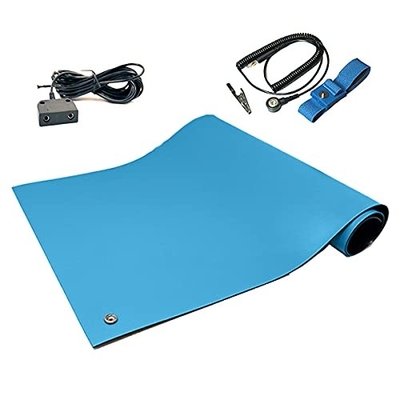 Green Anti Fatigue Floor ESD Rubber Mat Untuk Cleanroom Pabrik