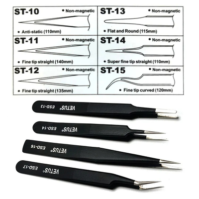 VETUS Stainless Steel Alis Penjepit Ekstensi Bulu Mata Palsu Alat Perbaikan Hyperfine Semua Untuk Membangun Kuku Bulu Mata
