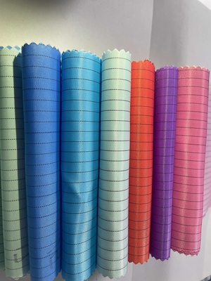 Antistatis ESD 5mm/4mm Grid Strip Kain Poliester 98% Poliester + 2% Filamen Konduktif