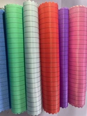 Antistatis ESD 5mm/4mm Grid Strip Kain Poliester 98% Poliester + 2% Filamen Konduktif