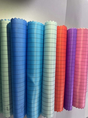 Antistatis ESD 5mm/4mm Grid Strip Kain Poliester 98% Poliester + 2% Filamen Konduktif