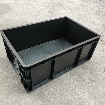 Esd Container Permanen Antistatik Hitam Esd Plastik Elektronik Tote Konduktif Membawa Kotak Penyimpanan Caseesd Dengan Tutup