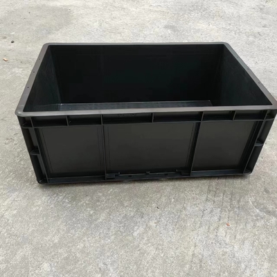 Esd Container Permanen Antistatik Hitam Esd Plastik Elektronik Tote Konduktif Membawa Kotak Penyimpanan Caseesd Dengan Tutup
