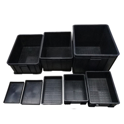 Kotak Karton Sirkulasi Kotak Kompartemen Esd Untuk PCB Hitam Elektronik ESD Plastik Anti Statis Paket Dan Penyimpanan Diterima