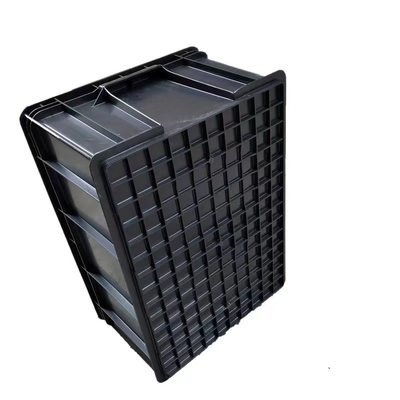 Kotak Plastik Aman ESD Kecil 350*265*125mm Anti Static Bin Glossy Lamination