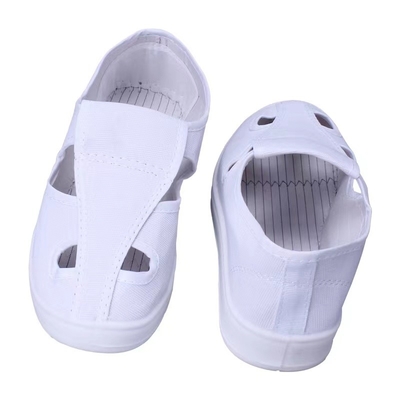 Cleanroom Bernapas Sepatu ESD Anti Statis Sepatu Safety ESD Putih