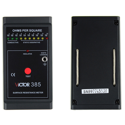 Black Portable ESD Wrist Strap Tester Monitor Deteksi Listrik Statis