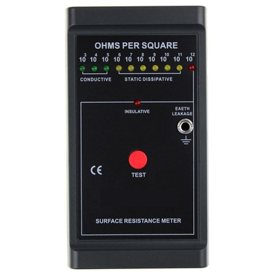 Black Portable ESD Wrist Strap Tester Monitor Deteksi Listrik Statis