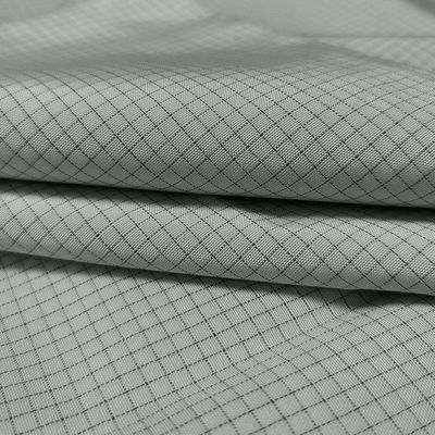 Twill 144cm Kain ESD Anti Statis Poliester Kain Disipatif Statis