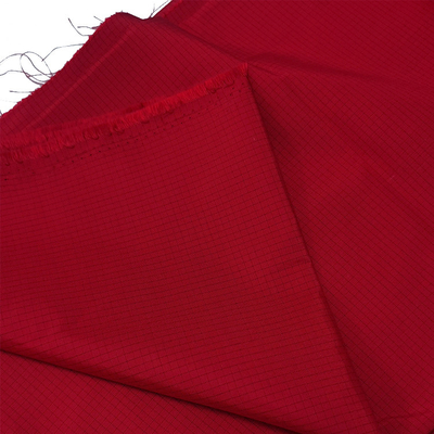 Polyester Antistatic ESD Fabrics 5mm Stripe 2.5mm Grid untuk Cleanroom
