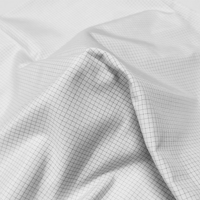 Woven ESD Anti Static Lining Fabric Rilis Karbon Serat Pendek 75D * 75D