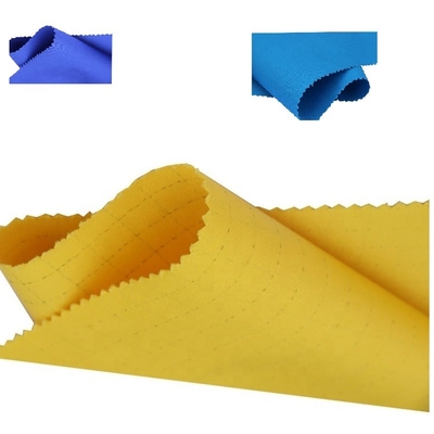 108gsm Woven Anti Static ESD Fabrics Untuk Pakaian Poliester Konduktif
