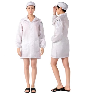 Semua Ukuran Pakaian Anti Statis Kustom Lint Free Cloth Cleanroom Labor Suit