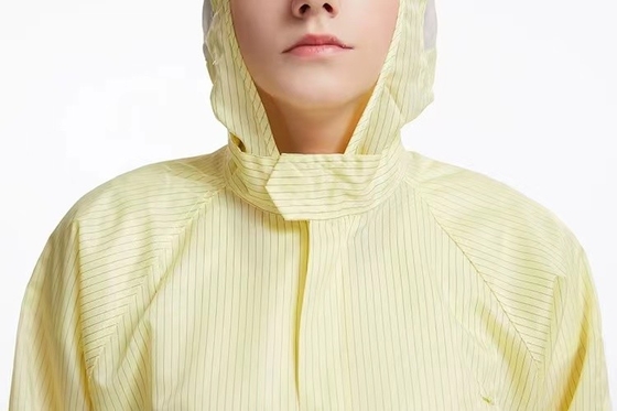 ESD Lint Free Garments Unisex Dustproof Antistatic Clean Room Suit