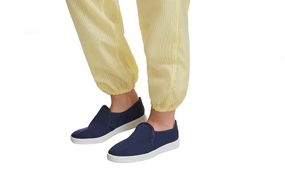 Hooded Clean Room Pakaian Anti Statis Polyester Dustfree ESD Workwear