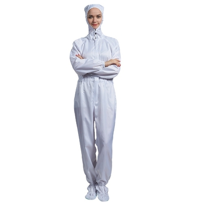 Industri Elektronik White Anti Static Garments ESD Lab coats Stand Collar