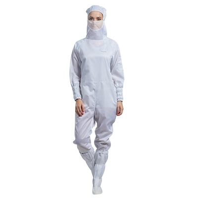 Industri Elektronik White Anti Static Garments ESD Lab coats Stand Collar