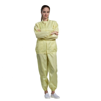 Cleanroom Elastis Manset Pakaian Anti Statis Pakaian Aman OEM ESD