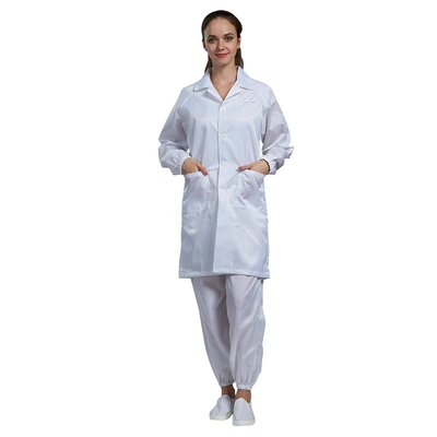 DG001 Pakaian Anti Statis ESD Smock Untuk Cleanroom Industri