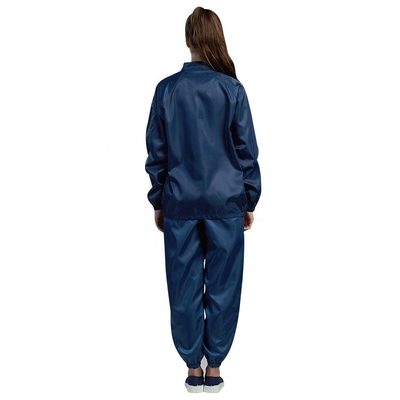 Berbagai Warna ESD Safe Smock Polyester Pakaian Kerja Antistatik