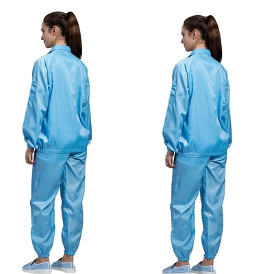 Musim Panas Elektronik Anti Statis Suit ESD Cleanroom Mantel Lab Steril