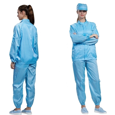 Musim Panas Elektronik Anti Statis Suit ESD Cleanroom Mantel Lab Steril