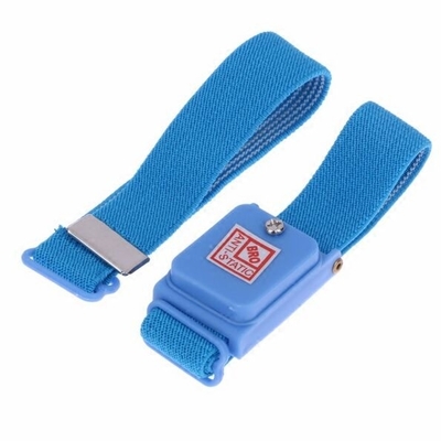 Blue Metal Anti Static ESD Wrist Strap Wireless Electronic Work Cordless