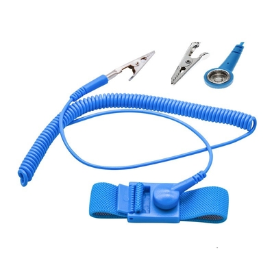 Polyester Anti Static ESD Wrist Strap Untuk Alat Perbaikan Elektronik Sensitif