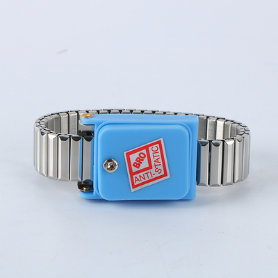 Electronic Grounding ESD Wired Antistatic Wrist Strap Kain Kabel Merah Polyester