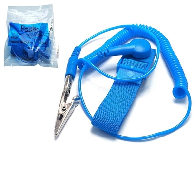 Konduktif Nylon ESD ESD Wrist Band Anti Static Bracelet Grounding Cord