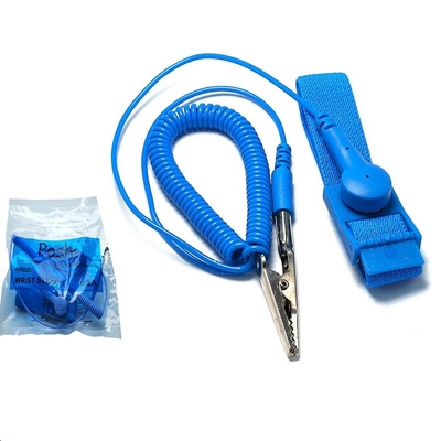 Konduktif Nylon ESD ESD Wrist Band Anti Static Bracelet Grounding Cord