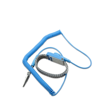 Cleanroom Konduktif Anti Statis ESD Wrist Strap PU Line Snap 10mm