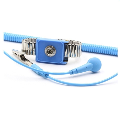 Cleanroom Konduktif Anti Statis ESD Wrist Strap PU Line Snap 10mm