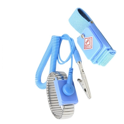 ESD Anti Statis Tali Pergelangan Tangan Band Pergelangan Tangan Guard 10mm Snap PU 2.5mm PU Cord