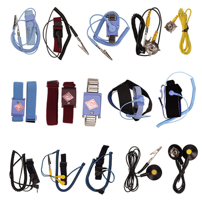 ESD Anti Statis Tali Pergelangan Tangan Band Pergelangan Tangan Guard 10mm Snap PU 2.5mm PU Cord