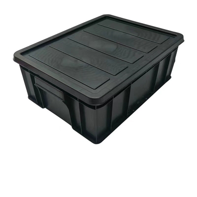 Kemasan Dapat Digunakan Kembali ESD Safe Plastic Boxes Corrugated Bin Antistatic