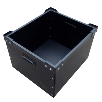 Kotak Wadah Plastik ESD Tahan Air Hitam SMD Reel Storage Tape Holder
