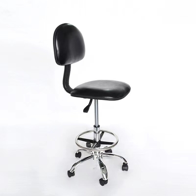 Ergonomis PU Safe ESD Lab Chair Tinggi Disesuaikan Untuk Cleanroom