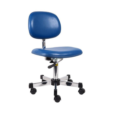 Adjustable Saddle Polyurethane Foam Lab ESD Kursi Kerja Sandaran Putar